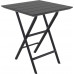 Стол пластиковый складной Helen Folding Table 60, черный, 600х600х740 мм