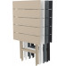 Стол пластиковый складной Helen Folding Table 60, оливковый, 600х600х740 мм