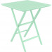 Стол пластиковый складной Helen Folding Table 60, опаловый зеленый, 600х600х740 мм