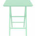 Стол пластиковый складной Helen Folding Table 60, опаловый зеленый, 600х600х740 мм