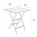 Стол пластиковый складной Helen Folding Table 60, опаловый зеленый, 600х600х740 мм