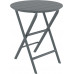 Стол пластиковый складной Helen Folding Table Ø60, темно-серый, Ø600х740 мм