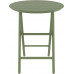 Стол пластиковый складной Helen Folding Table Ø60, оливковый, Ø600х740 мм