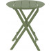 Стол пластиковый складной Helen Folding Table Ø60, оливковый, Ø600х740 мм