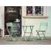 Стол пластиковый складной Helen Folding Table Ø60, опаловый зеленый, Ø600х740 мм