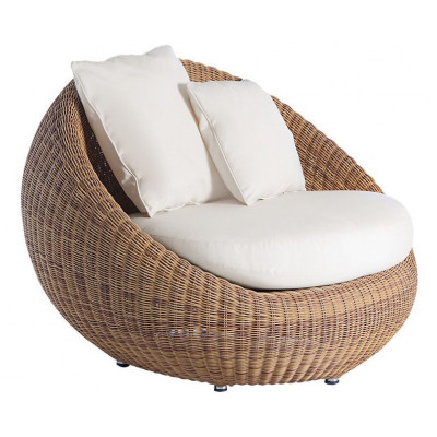Кресло плетеное с подушкой Bubble Armchair