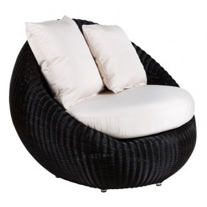 Кресло плетеное с подушкой Bubble Armchair