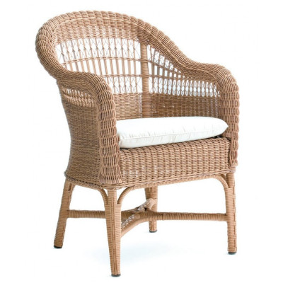 Кресло плетеное с подушкой Alga Armchair