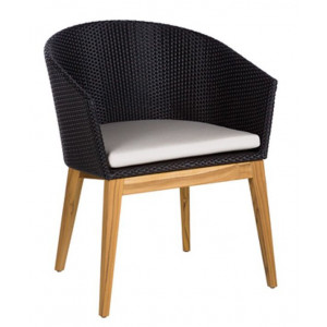 Кресло плетеное с подушкой ARC Dining Armhair