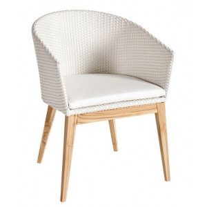 Кресло плетеное с подушкой ARC Dining Armhair