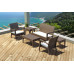 Диван пластиковый плетеный двухместный с подушкой Miami Lounge Sofa
