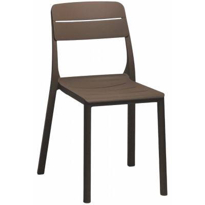 Стул пластиковый Cassia Bistrot, табак